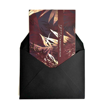 Bronzed Night Thank You Cards